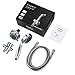 CLOFY Shower Head, 30-Setting High Pressure Handheld Shower Head With Hose And Holder, Handheld-Shower Combo Chrome Shower Faucet