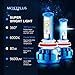 MOSTPLUS 9,600LM 6000K Plug and Play H11 (H8/H9) LED Headlight Conversion Kit Bulbs 4,800LM Per Bulb-Cool White (XHP50) with 3 Year Warranty