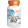 Doctor's Best, Quick Melt Fully Active B12, 1000 mcg, 60 Tablets