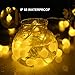 Globe String Lights, 40 LED Waterproof Decorative String Lights Outdoor, IP 65, Battery Operated Starry Fairy Lights for Patio, Christmas, Garden, Wedding, Parties