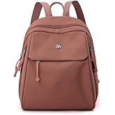 JIANLINST Backpack for Women Ladies Casual Daypack Light Weight Small Backpack Purses Daily Backpack Caramel