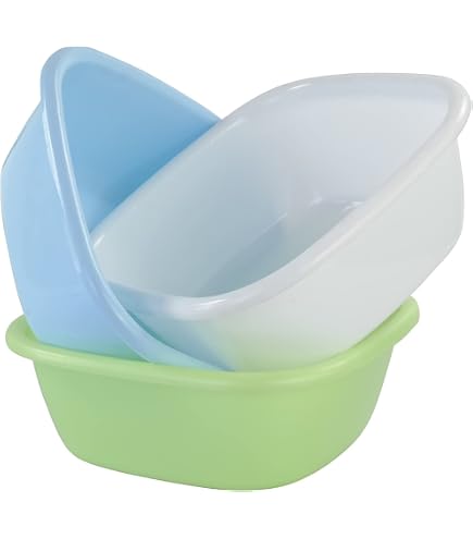 Sterilite 8 Qt. Dishpan 2-Pack – White Plastic Multipurpose Wash Tub For Kitchen Or Sink