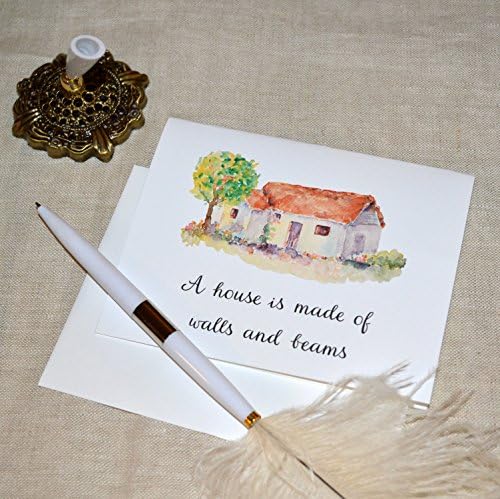 Walls and Beams, Hopes and Dreams Housewarming Card