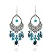 Beaded Tassel Dangle Earrings Vintage Retro Boho Chandelier Earrings For Women