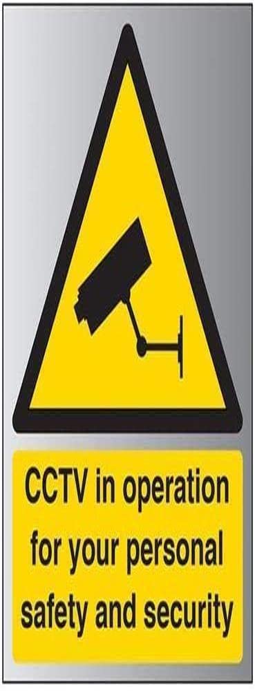 V Safety CCTV In OPERATION FOR Your Personal Safety… Sign - 150mm x 200mm - 1.6mm Alu Rigid Plastic