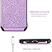BENTOBEN Galaxy S9 Case, Samsung Galaxy S9 Case 2 in 1 Glitter Bling Hard PC Cover Coat Sparkly Shiny Leather Hybrid TPU Bumper Shockproof Protective Phone Cases for Samsung Galaxy S9, Purple