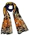 Dahlia Women's 100% Luxury Long Silk Scarf - Van Gogh Cafe Terrace at Night