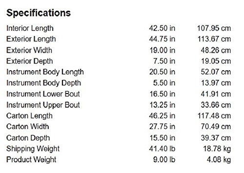 SKB Acoustic Case Shaped Hardshell, Standard Latches, Handle