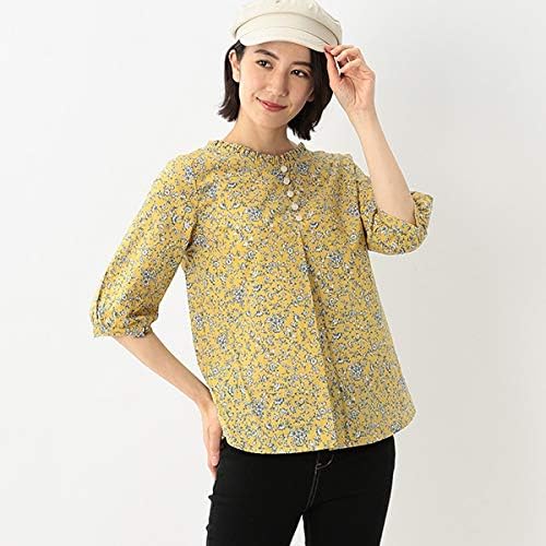 Amazon カールパークレーン Karl Park Lane 花柄前釦衿ぐりフリルブラウス シャツ ブラウス 通販