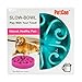 Slow Dog Bowl Dog Slow Feeder for Cat Dogs Pets Diameter 20 CM / 7.87 Inch ---By PetCee (Lake Blue)
