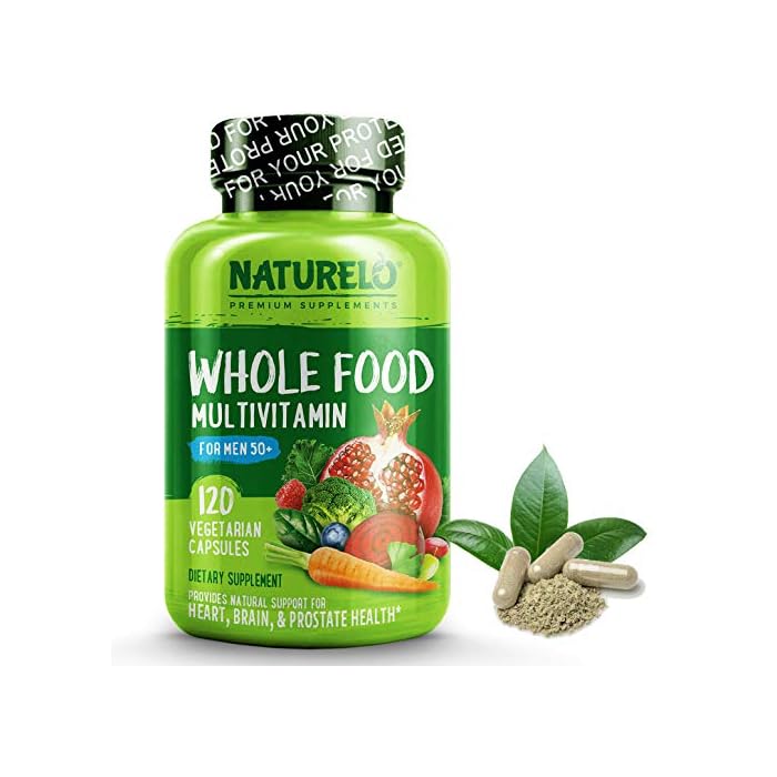 NATURELO Whole Food Multivitamin for Men - Vitamins, Minerals, Antioxidants, Organic Extracts - Vegetarian - for Energy…