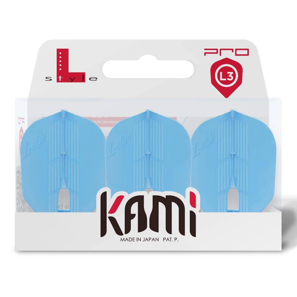 L-Style Champagne Flight Kami Shape Light Blue