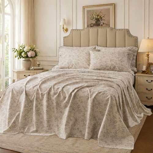 FADFAY Percale Cotton Twin XL Sheet Set