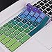 [2 Pack]Keyboard Cover Skin compatible Acer chromebook R11 11.6 inch CB3-131 CB3-132,CB5-132T,CB3-131,Chromebook R 13 keyboard cover, CB5-312T,Chromebook 15,CB3-531 CB3-532 CB5-571 C910,Rainbow+clear