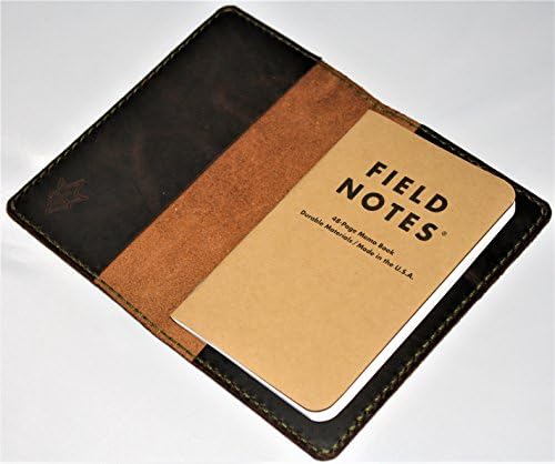 JP Leathercraft Handmade Leather Case Cover Simple Field Notes Moleskine Blackjack Crazy Horse