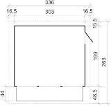 TIMBELA Wooden Market Stall House Garden Bar Kiosk 263x336cm Shiplap M150A view 6