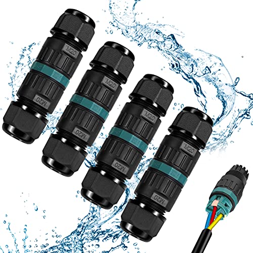 Kabelverbinder Wasserdicht IP68 - Kabelverbinder Wasserdicht 3-polig Erdkabel Verbindungsmuffe für Ø5-12 mm…