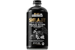SWEET SUNNAH Shilajit Living Bitters Tonic 16oz - Herbal Blend from natural ingridients - Infused with Shilajit Extract - Supports Energy & Vitality - Glass bottle