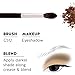 Crown PRO - Eyeshadow Blending Trio - Lid, Crease, and Detail Brushes