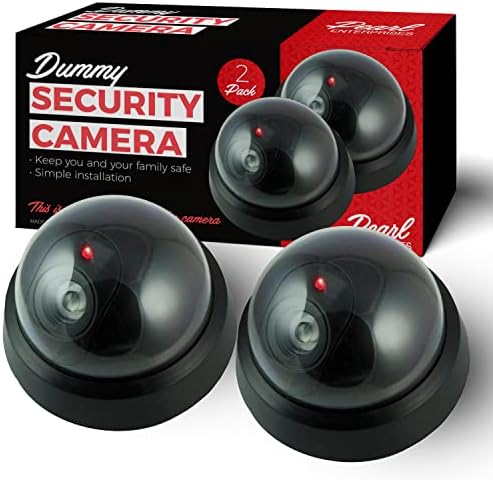 Dummy Fake Security Surveillance CCTV Dome Camera with One Red