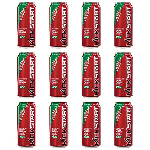 Mountain Dew Kickstart, Pineapple Orange Mango, 16 Fl Oz (12 Count) 재팬박스