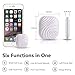 LAUCO Bluetooth Finder Tracker Locator for Wallet Bag Smart Phone Anti-Lost Tag Nut Find 3 with App Control for iOS Android Devices at Home, Office,Outdoors (Peach White)