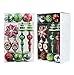 Valery Madelyn Christmas Tree Ornaments Set, 50ct Red Green White Shatterproof Christmas Tree Decorations Bulk, Variety Vintage Decorative Hanging Ball Ornaments for Xmas Trees Holiday Party Decor
