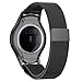 For Gear S2 SM-R720, TOOPOOT Milanese Magnetic Loop Stainless Steel Watch Band + Connector For Galaxy Gear S2 RM-720 (black)