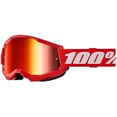 100% STRATA 2 Goggles - Sports Goggles for Motocross &amp; Mountain Biking - Eyewear for Bike Riders - Motocross Eyewear for Men