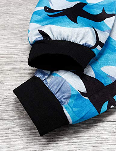 Toddler Baby Boy Shark Clothes Cotton Tops + Pants Autumn Winter Outfits Set(3-4T)