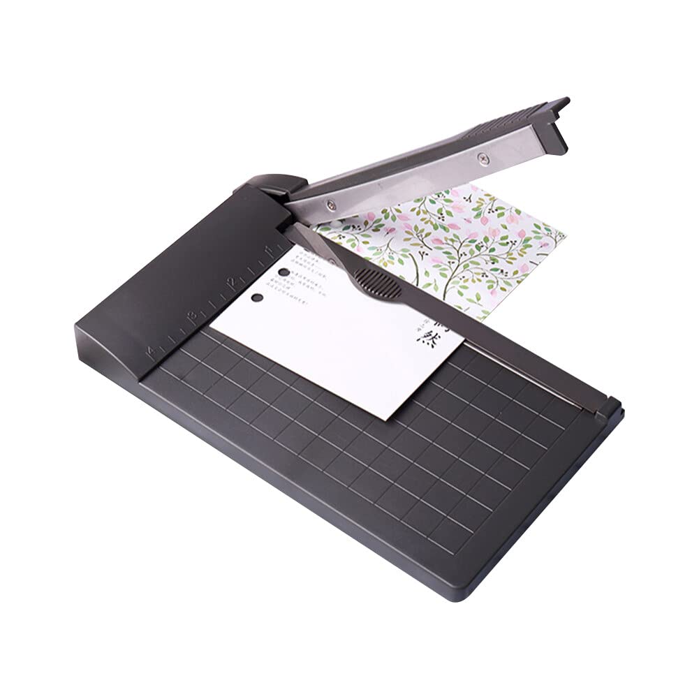 Uposao Mini Guillotine Paper Cutter Portable Paper Cutting Machine Photo Paper Trimmer Cutter for Craft Paper Photos Cards Scrapbooking Office Home