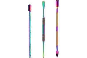 NFRBTD 3 PCS Wax Carving Tools Set Stainless Steel Wax Tool, Sculpting Tools Wax Spoon Modeling Carving Tools Kit for Wax Clay Pottery