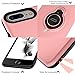 iPhone 8 Plus Case, iPhone 7 Plus Case with Ring Holder Kickstand, 360°Adjustable Ring Grip Stand Work with Magnetic Car Mount Anti-Fingerprint Slim Cover for Apple iPhone 8P 5.5 inch - Pink