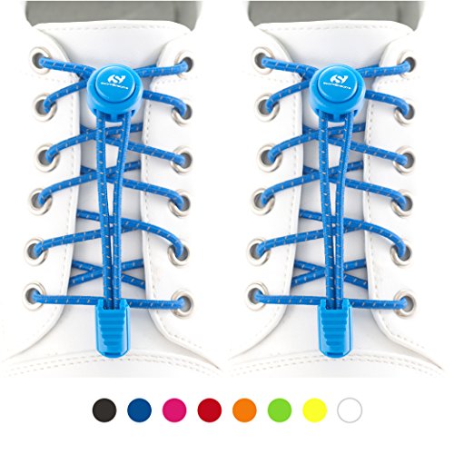 No tie (tieless) elastic shoelaces - reflective running…