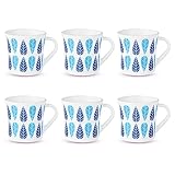 Larah by BOROSIL Fabel Set of 6 Tea/Coffee Mugs