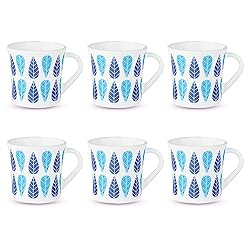 Larah by BOROSIL Fabel Set of 6 Tea/Coffee Mugs