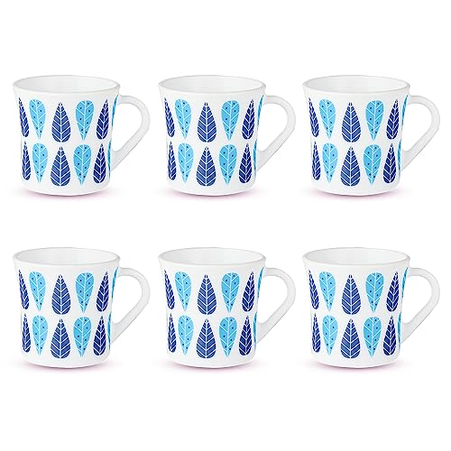 Larah by BOROSIL Fabel Set of 6 Tea/Coffee Mugs