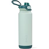 ZULU Powerfill Pro 32oz Stainless Steel Water Bottle with Quick Fill Lid, Triple Walled Vacuum Insulated Metal, Leak Proof Locking Lid, Sip and Chug, Reusable BPA Free, Evergreen