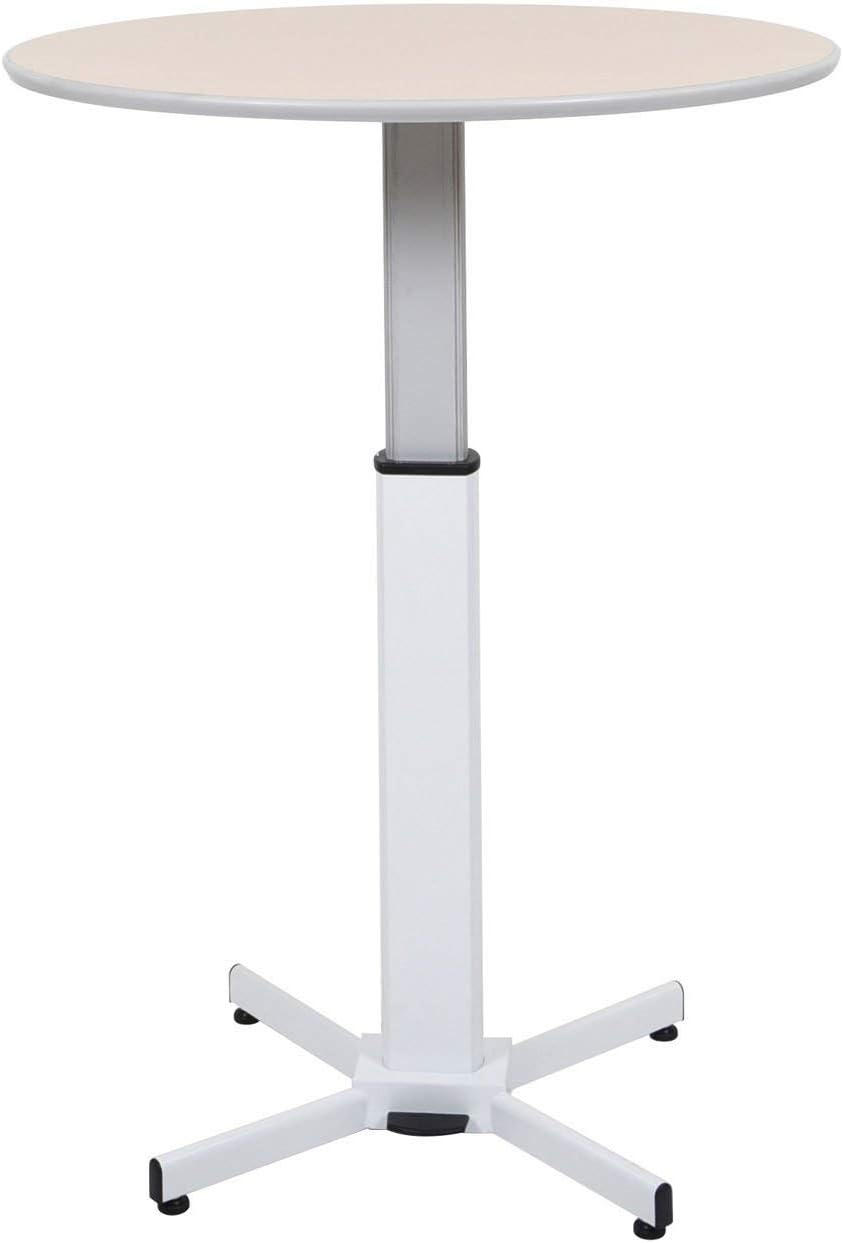 LUXOR LX-PNADJ Pneumatic Round Pedestal Table: Kitchen & Dining
