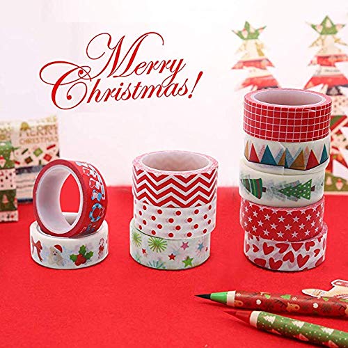 Download Amazon Com Christmas Washi Tape Set 10rolls Merry Christmas Masking Tape Decorative For Xmas Decor Holiday Christmas Party Favors Craft Supplies 0 6 X 16 4ft Industrial Scientific PSD Mockup Templates