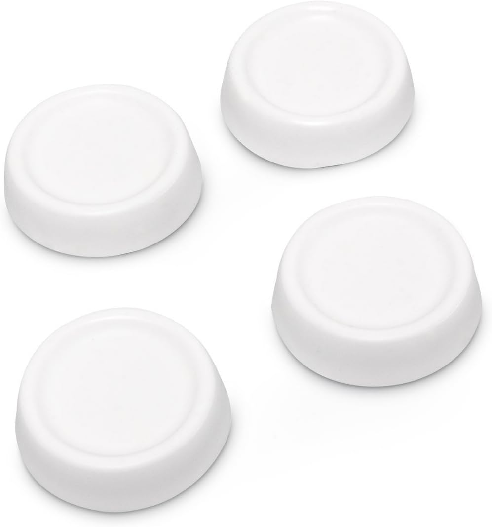 Relaxdays Vibration Absorbing Dampers for Washers White PVC 4-Piece Set - Image 5