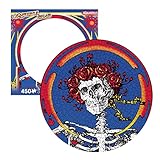 AQUARIUS Grateful Dead Skull & Roses Record Disc