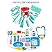 BRITENWAY Educational Doctor Medical Pretend Play Toy Set in Storage Box 34 Pcs - Battery Operated Tools with Lights & Sounds - Promote Learning, Hand to Eye Coordination, Fine Motor Skills