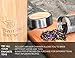 Bamboo Brew Bamboo Travel Tumbler with Infuser & Strainer 18oz | Stainless Steel Coffee & Tea Flask | Vacuum Insulated | Beautiful Packaging