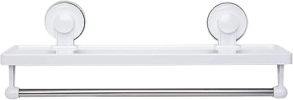 HLSH Potente Pared de succión, Estante de un Solo Poste, baño ...