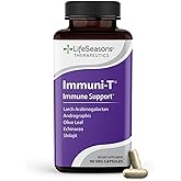 LifeSeasons Immuni-T - Immune Support Supplement - Immunity System Booster - Natural Cold & Flu Relief - Elderberry, Echinacea, Andrographis, Arabinogalactans & Olive Leaf - 90 Capsules