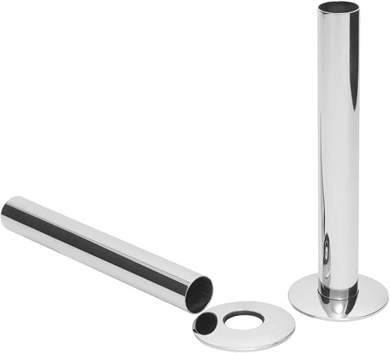 Polished Chrome Radiator Pipe Sleeves and Collars (Pair) Amazon.co.uk