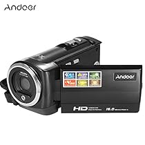 Andoer HDV-107 Digital Video Camcorder Camera HD 720P 16MP DVR 2.7'' TFT LCD Screen 16x ZOOM