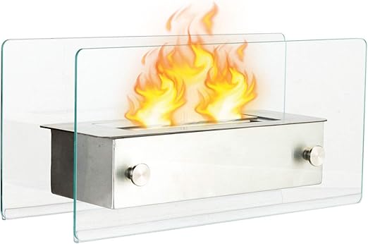Amazon Com Tangkula Tabletop Fireplace Portable Stainless Steel