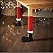 Elaco 4PC Christmas Chair Leg Foot Cover Table Christmas Decoration for Party Dinner (Red)